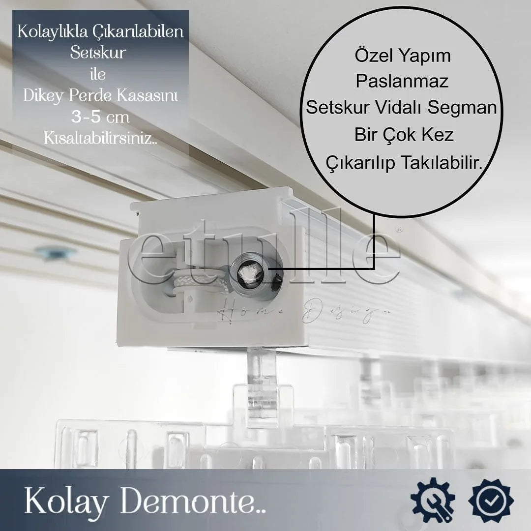 Bebek Ayıcık - Çocuk Odası Dikey Tül Perde