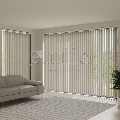 Beige Blackout Fabric Vertical Blinds | Brodie