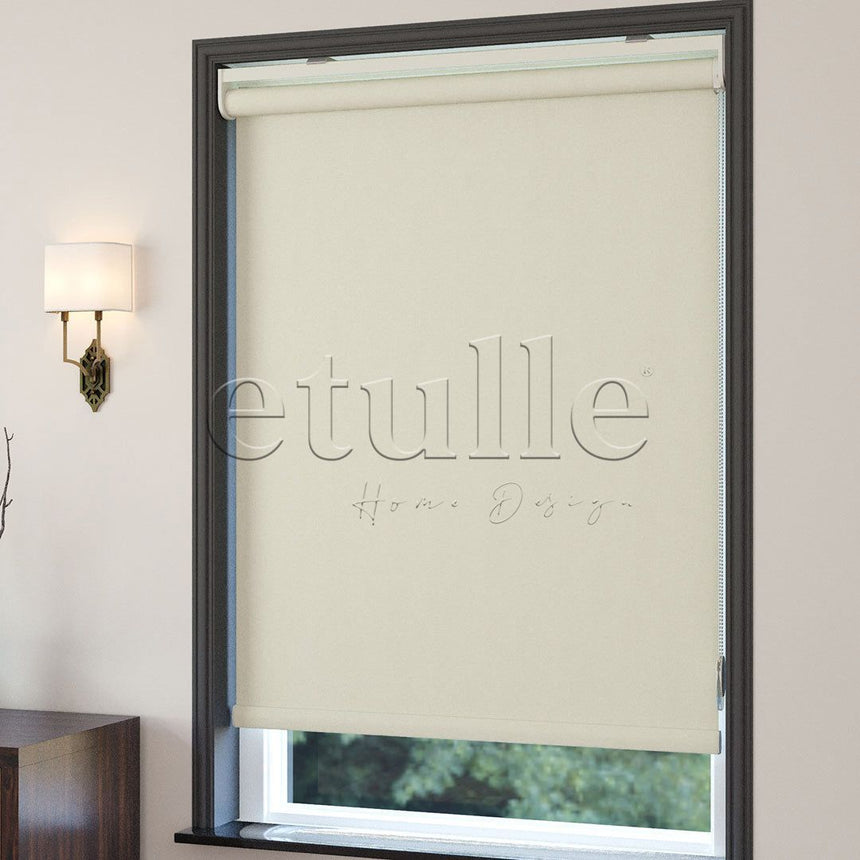 Beige Blackout Roller Blinds | xenia