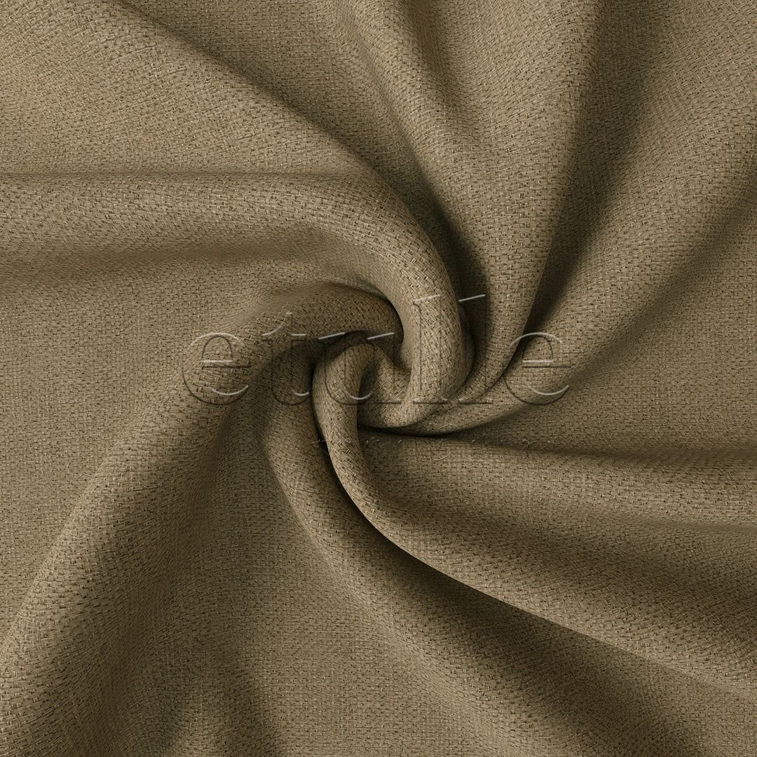 Beige Woven Linen Blackout Curtain | Bonita