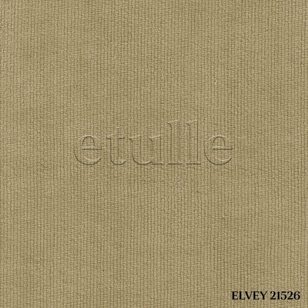 Beige Matte Ribbed Velvet Curtain | Elvey