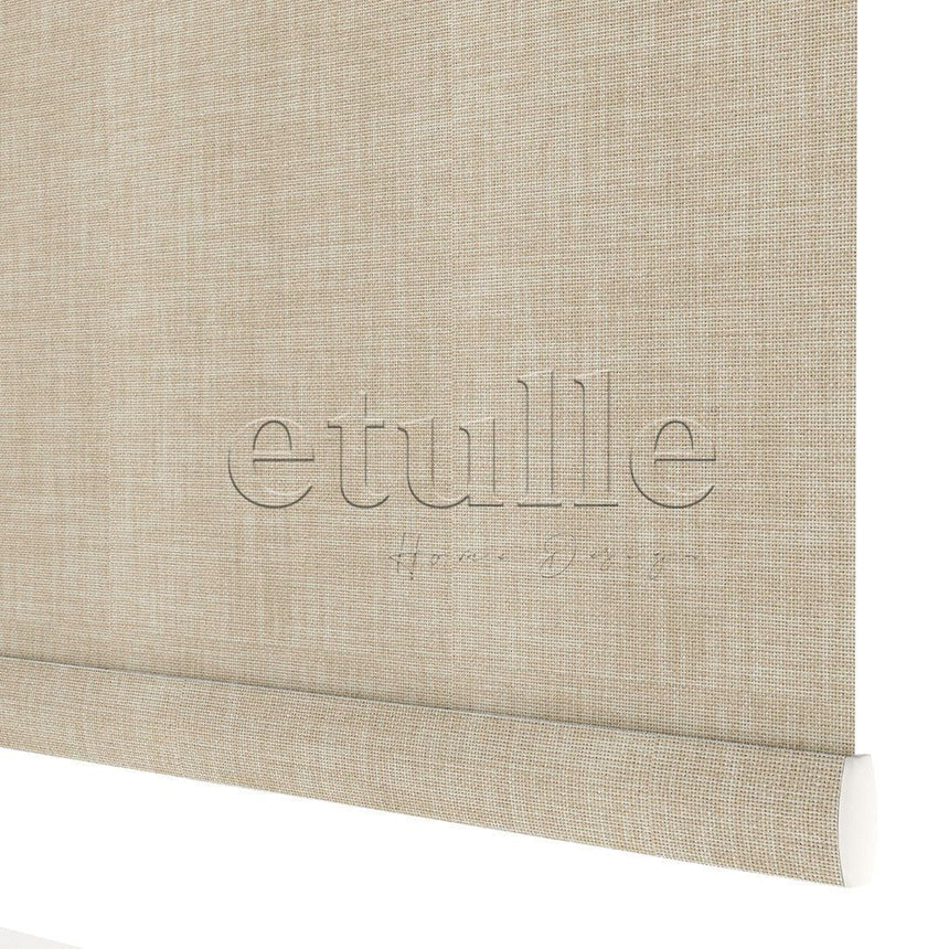 Beige Matte Linen Roller Blinds | brodie