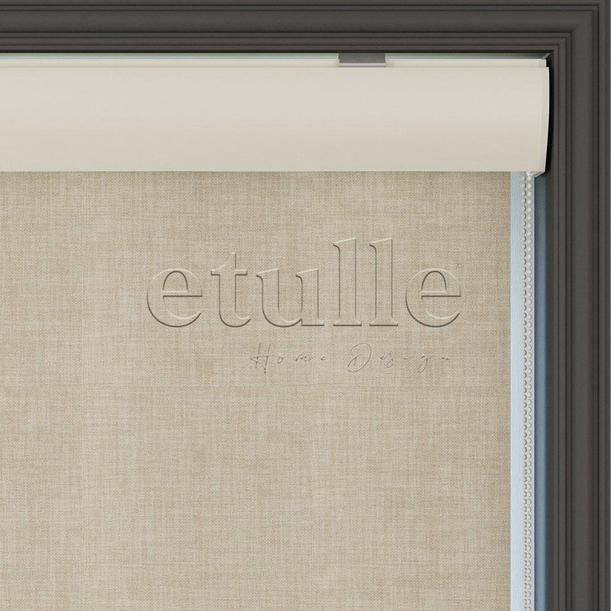 Beige Matte Linen Roller Blinds | brodie