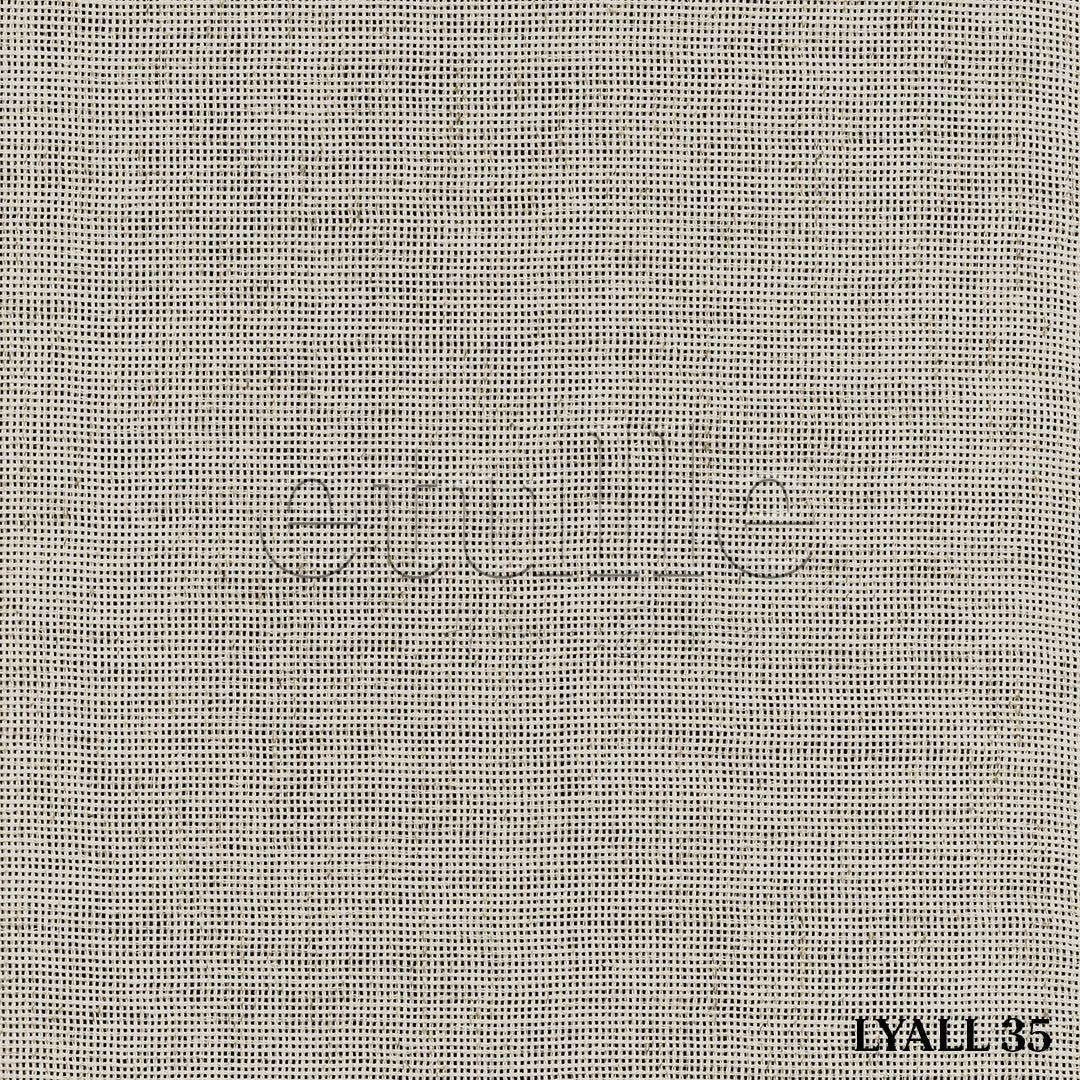 Beige Natural Effect Linen Sheer Curtain | Lyall
