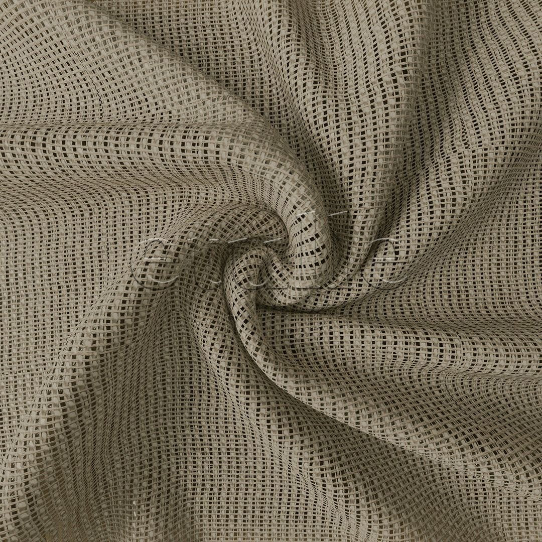Beige Bright Plain Textured Tulle Curtain | Jasper