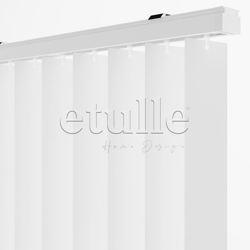 White Plain PVC Vertical Blinds