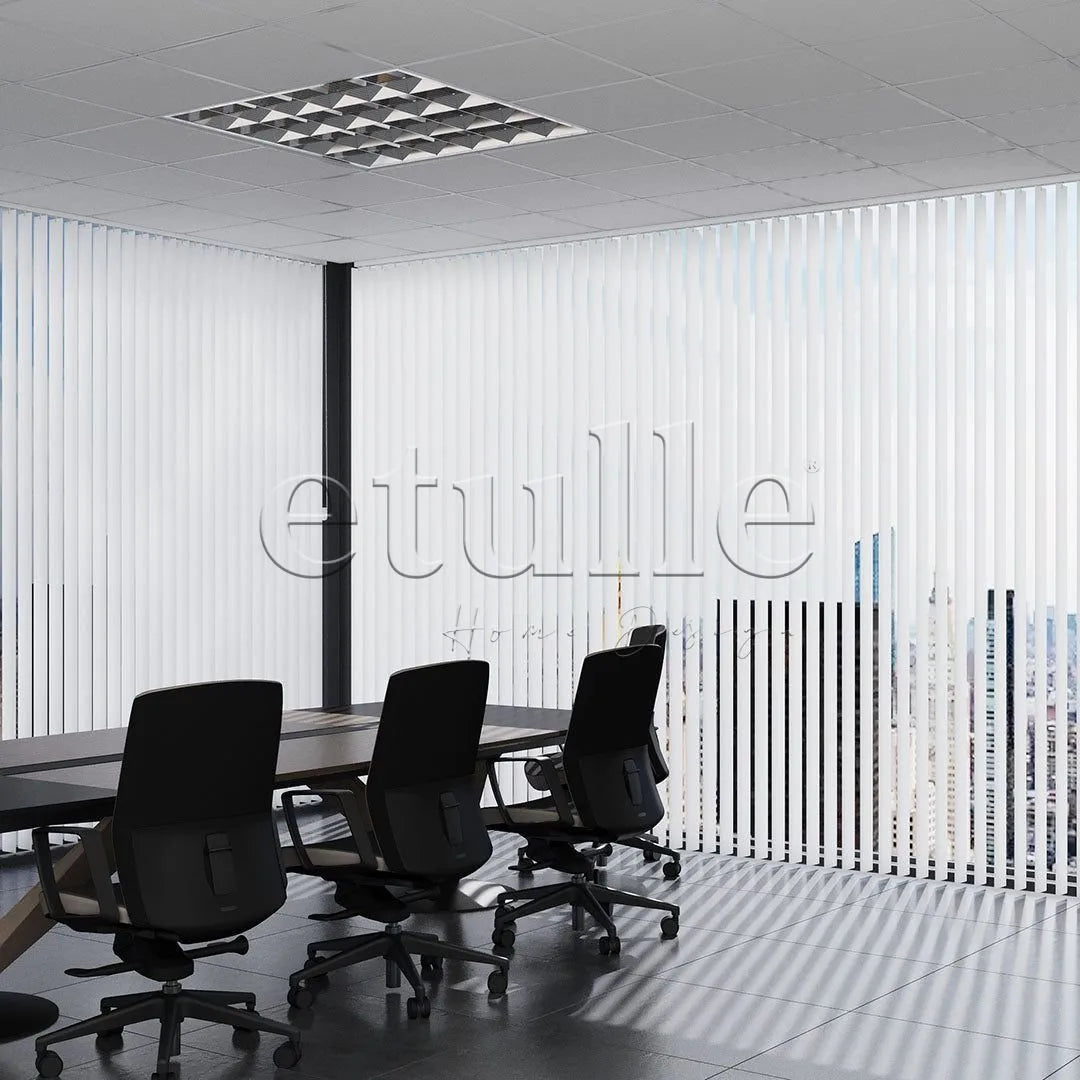 Beyaz Düz PVC Dikey Perde