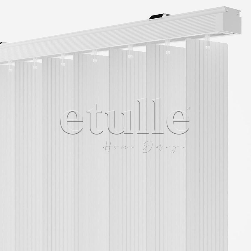 White Channel PVC Vertical Blinds