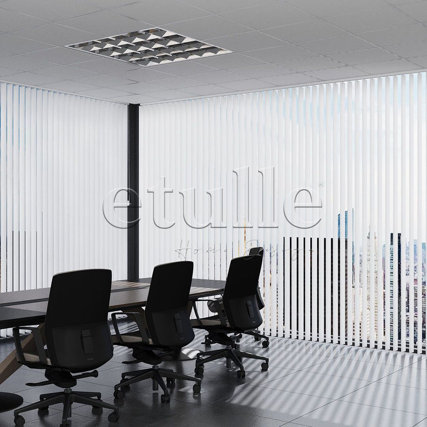 White Channel PVC Vertical Blinds