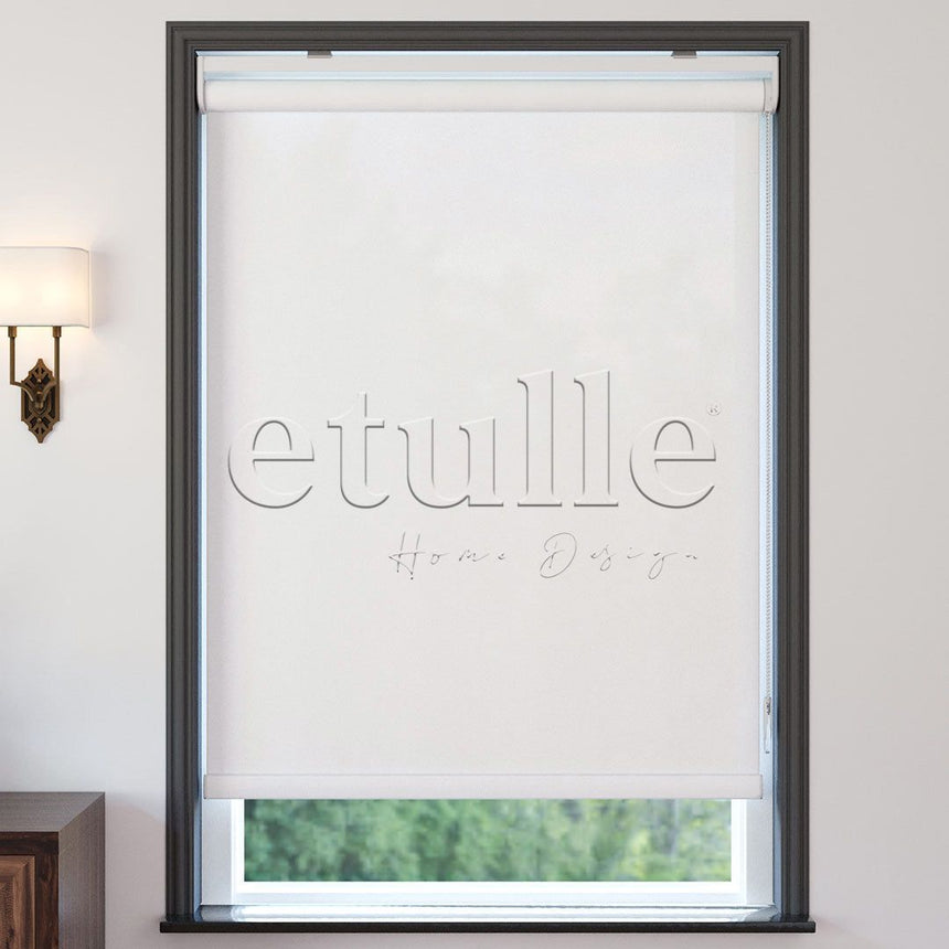 White Matte Roller Blinds | Luca