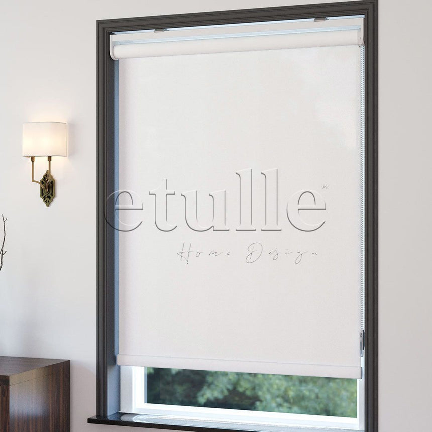 White Matte Roller Blinds | Luca