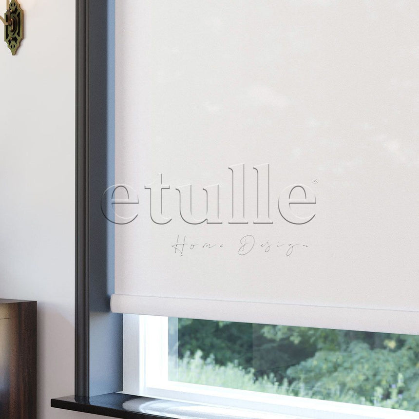 White Matte Roller Blinds | Luca