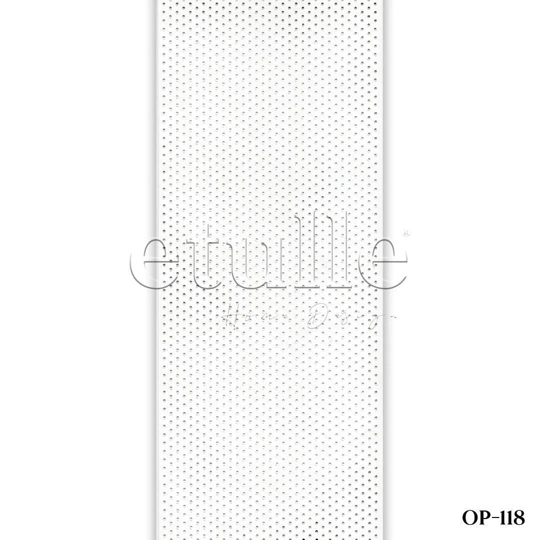 Beyaz Oval Perfore PVC Dikey Perde