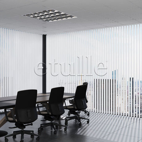 White Perforated PVC Vertical Blinds