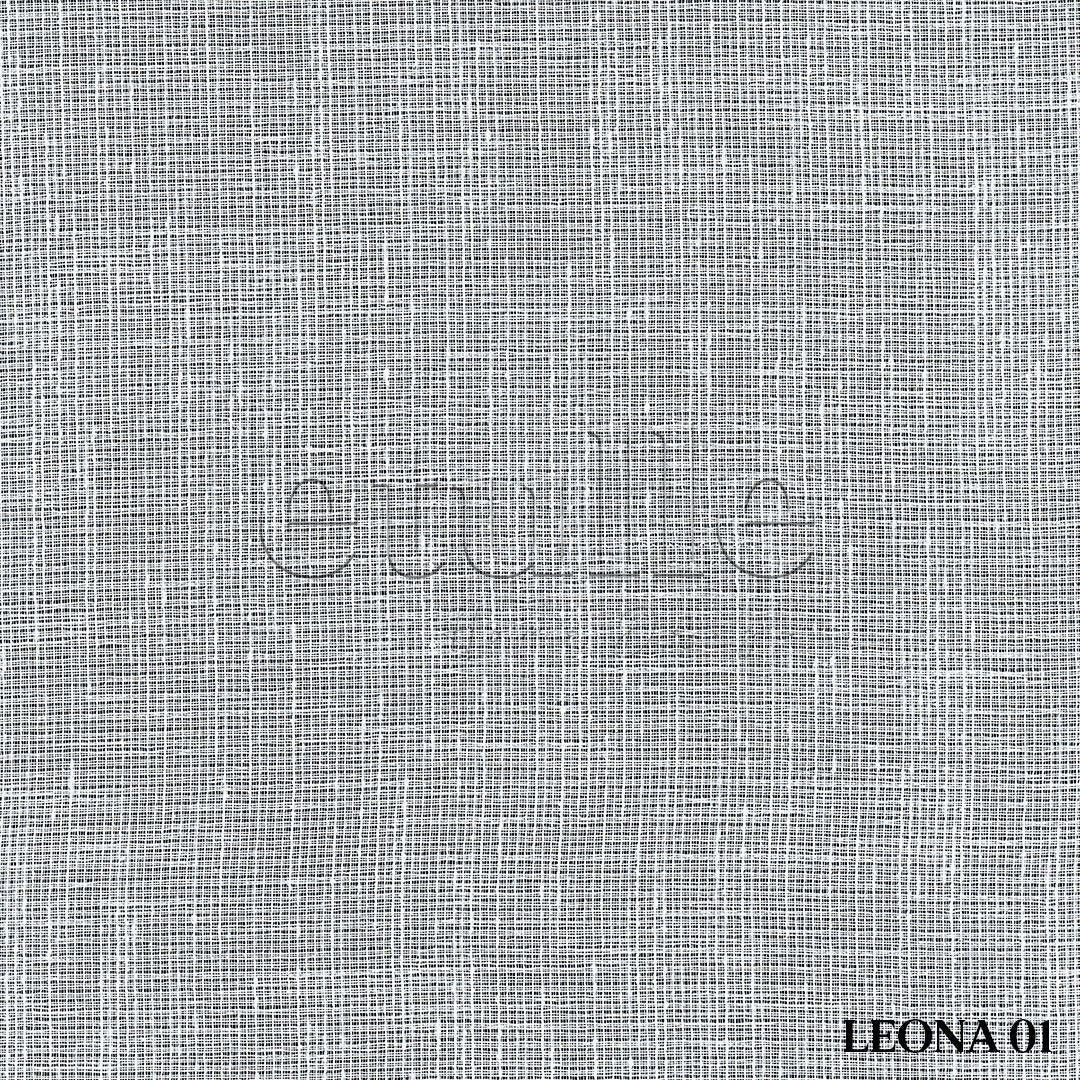White Honeycomb Pattern Linen Plain Tulle Curtain | Leona