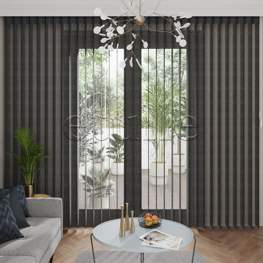 Blackpool - Cationic Vertical Tulle Curtain