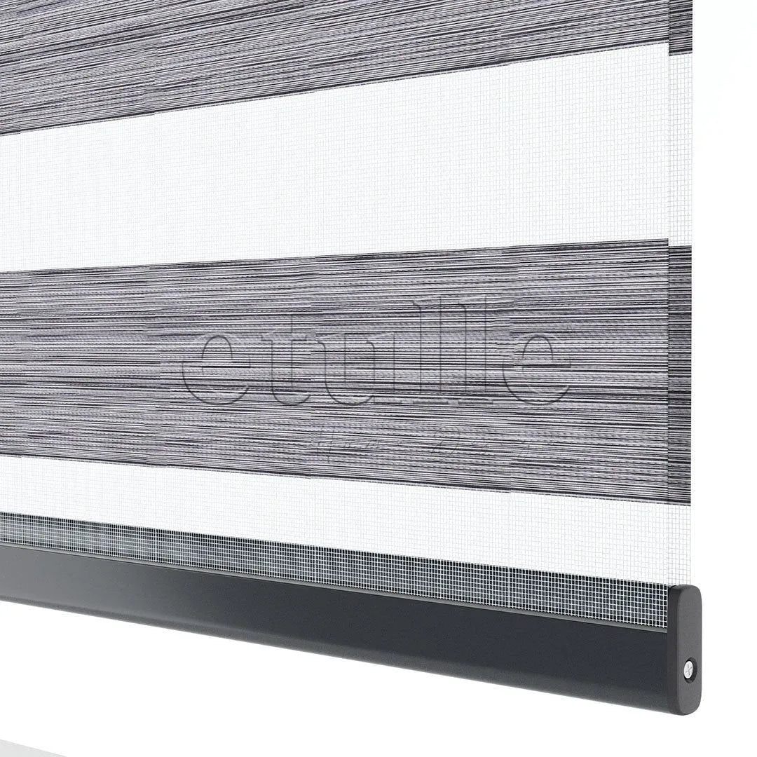 Gri Blackout Zebra Perde | Bolsena