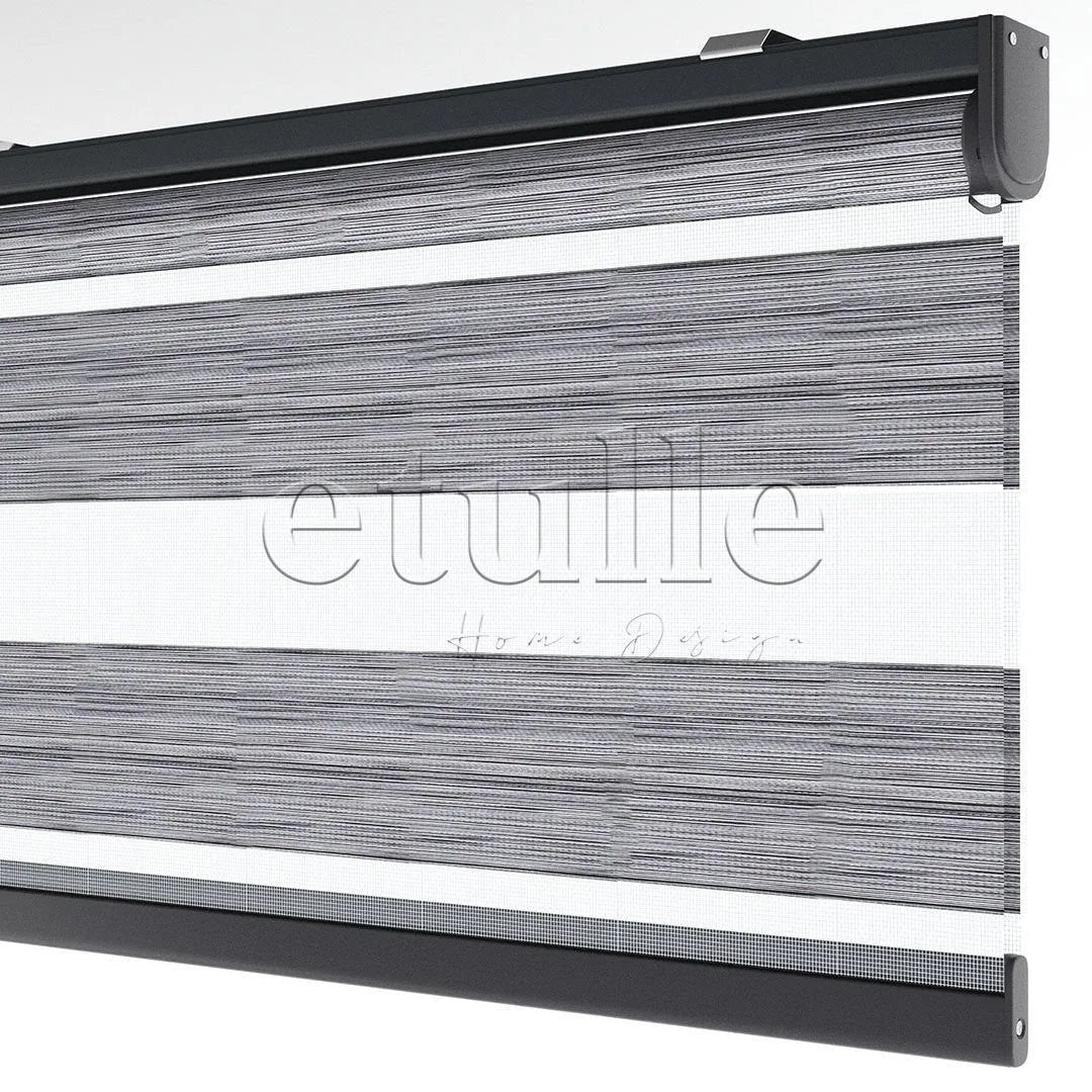 Gri Blackout Zebra Perde | Bolsena
