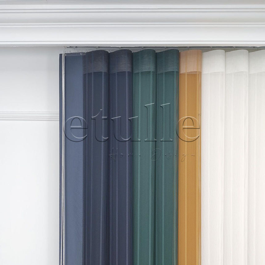 Cape Town - Striped Vertical Tulle Curtains