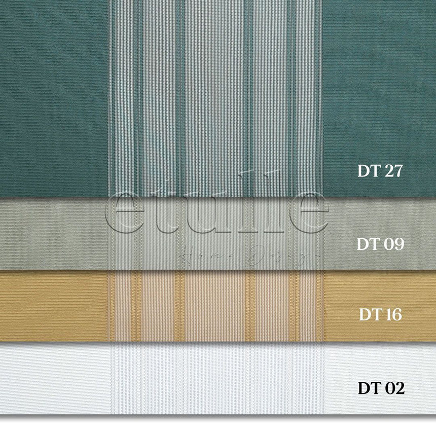 Cardiff - Striped Vertical Tulle Curtains