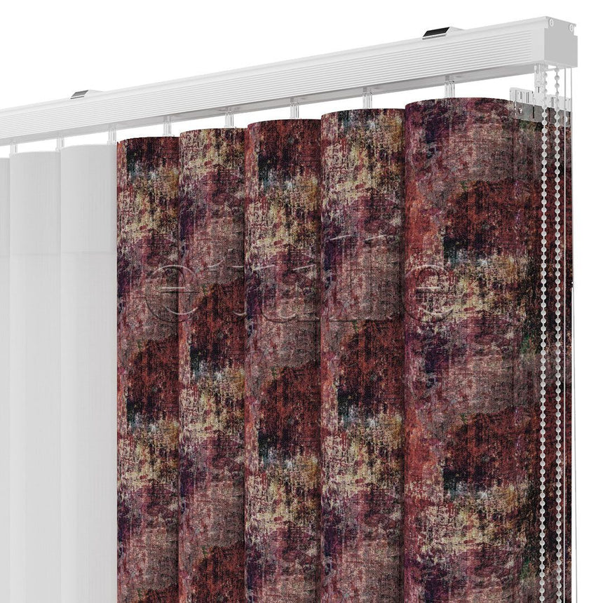 Carpet - Printed Vertical Tulle Curtain