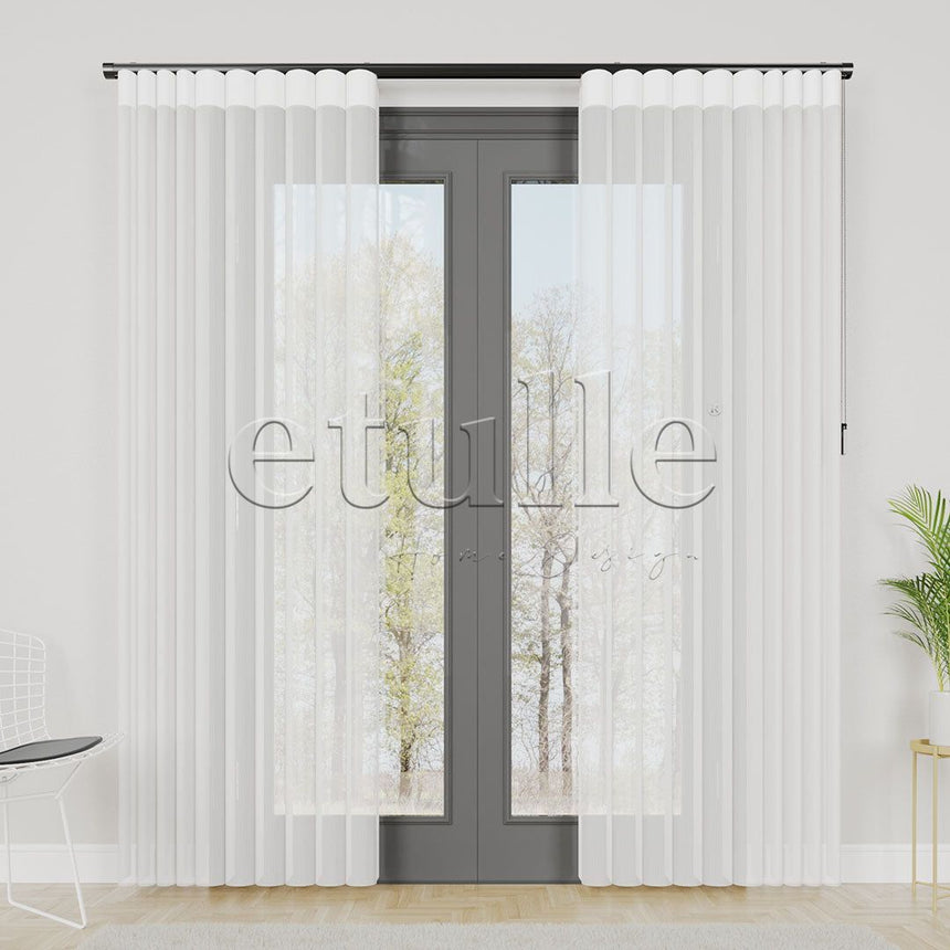 Cassano - Rustic Vertical Tulle Curtain