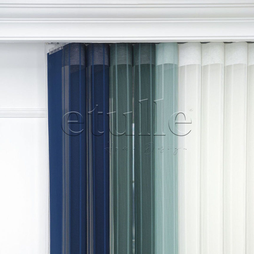 City - Striped Vertical Tulle Curtain