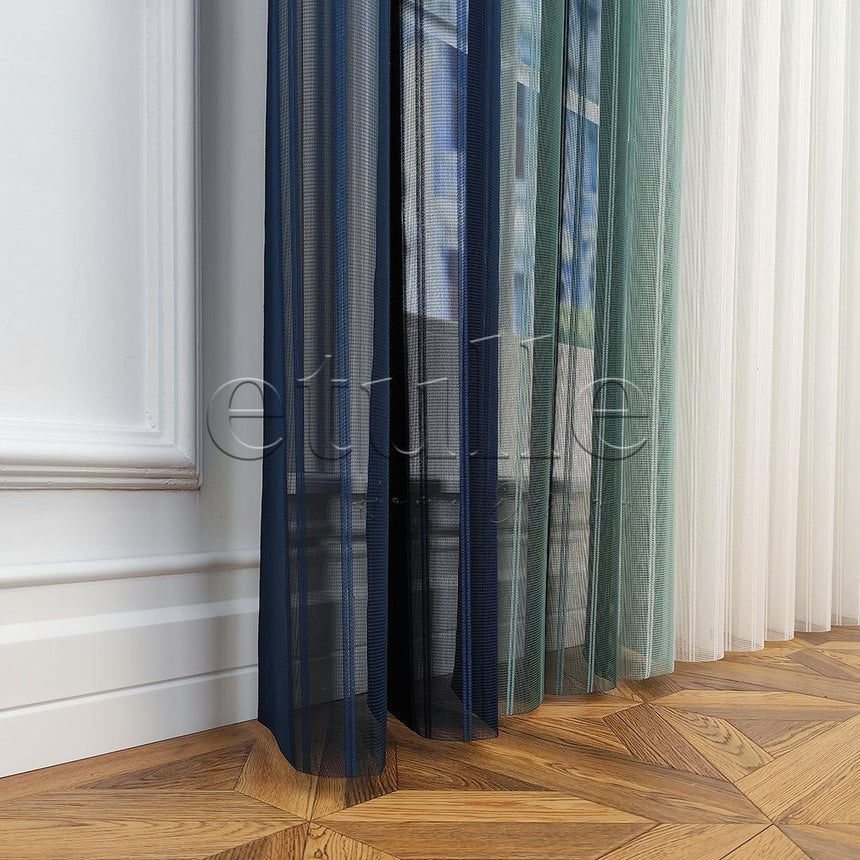 City - Striped Vertical Tulle Curtain