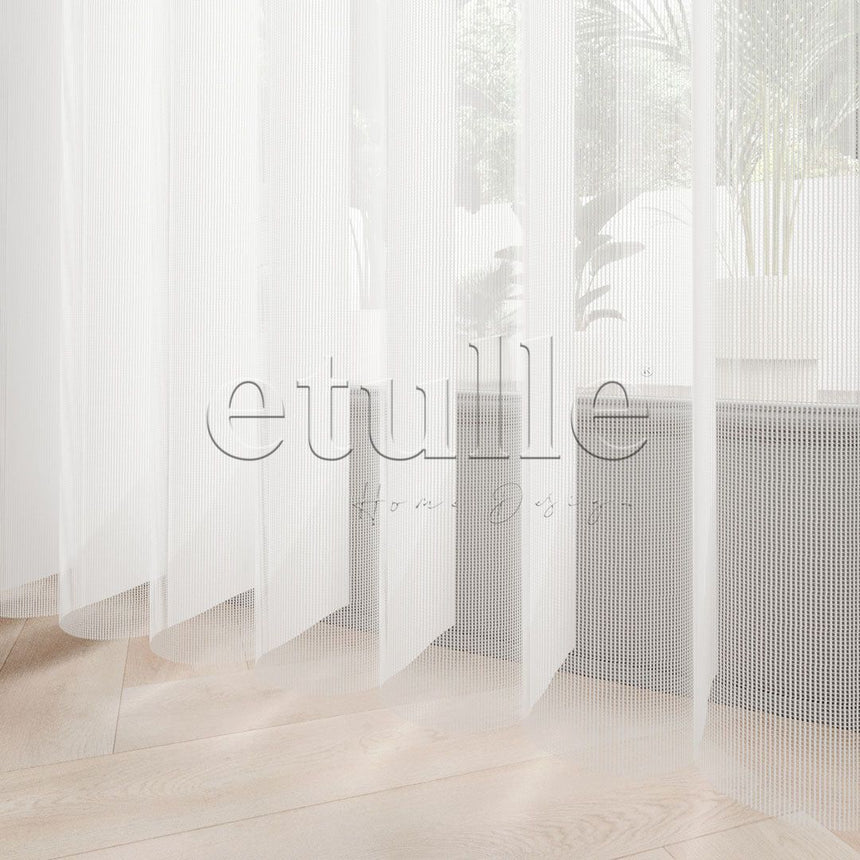 Clayon - Printed Vertical Tulle Curtain