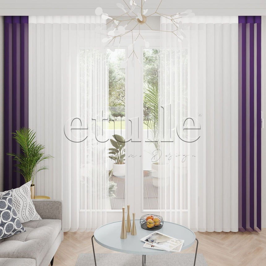 Clayon - Plain Vertical Tulle Curtain