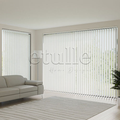 Ecru Blackout Fabric Vertical Blinds | Brodie