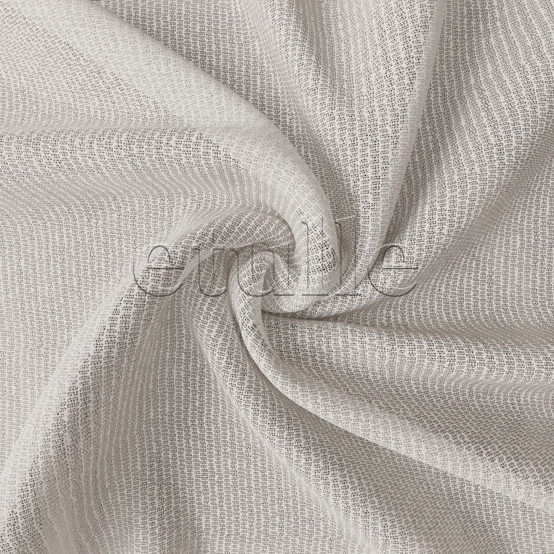 Ecru Textured Plain Tulle Curtain | Matrix