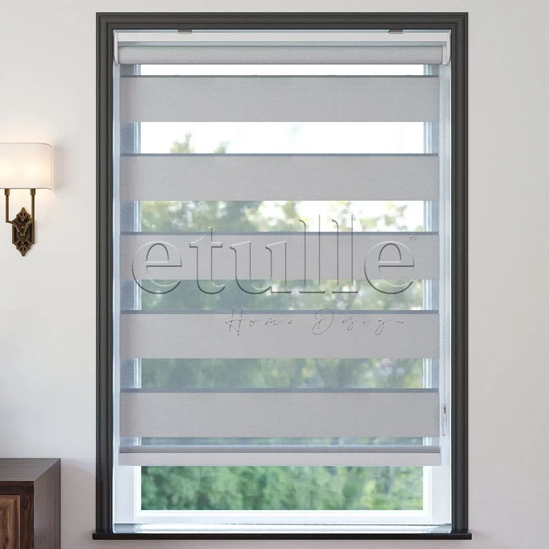 Ekru Blackout Zebra Perde | Ennio