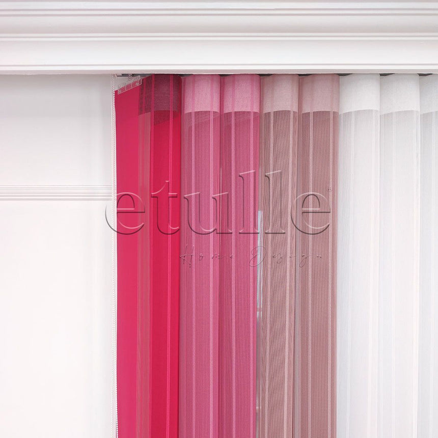 Excellence - Striped Vertical Tulle Curtain