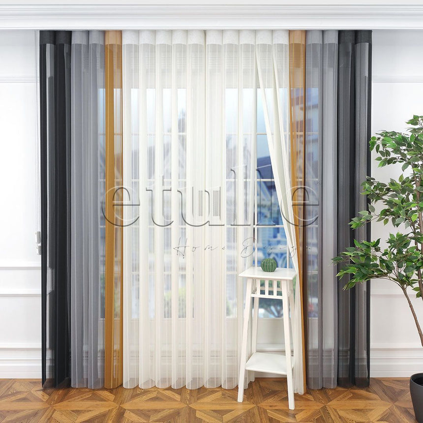 Fancy - Striped Vertical Tulle Curtain