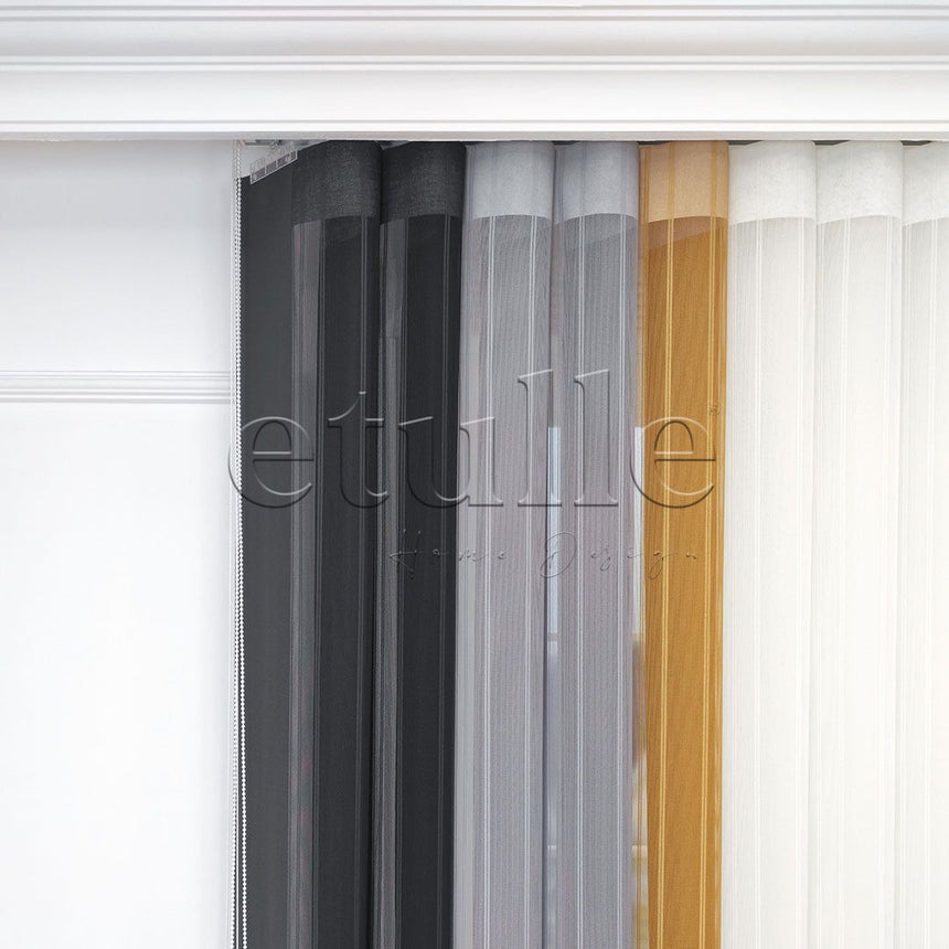 Fancy - Striped Vertical Tulle Curtain