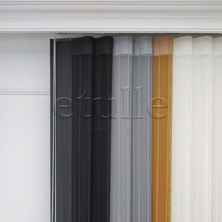 Fancy - Striped Vertical Tulle Curtain