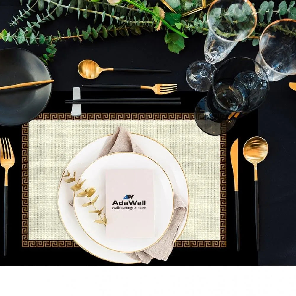 Figüratif Gold Kumaş Amerikan Servis 4'lü Set 35X50CM