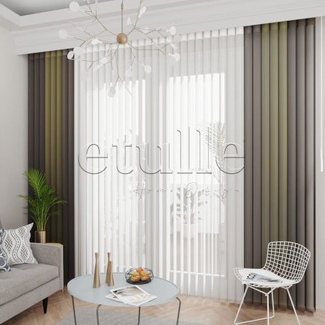 Fontana - Narrow Vertical Tulle Curtain