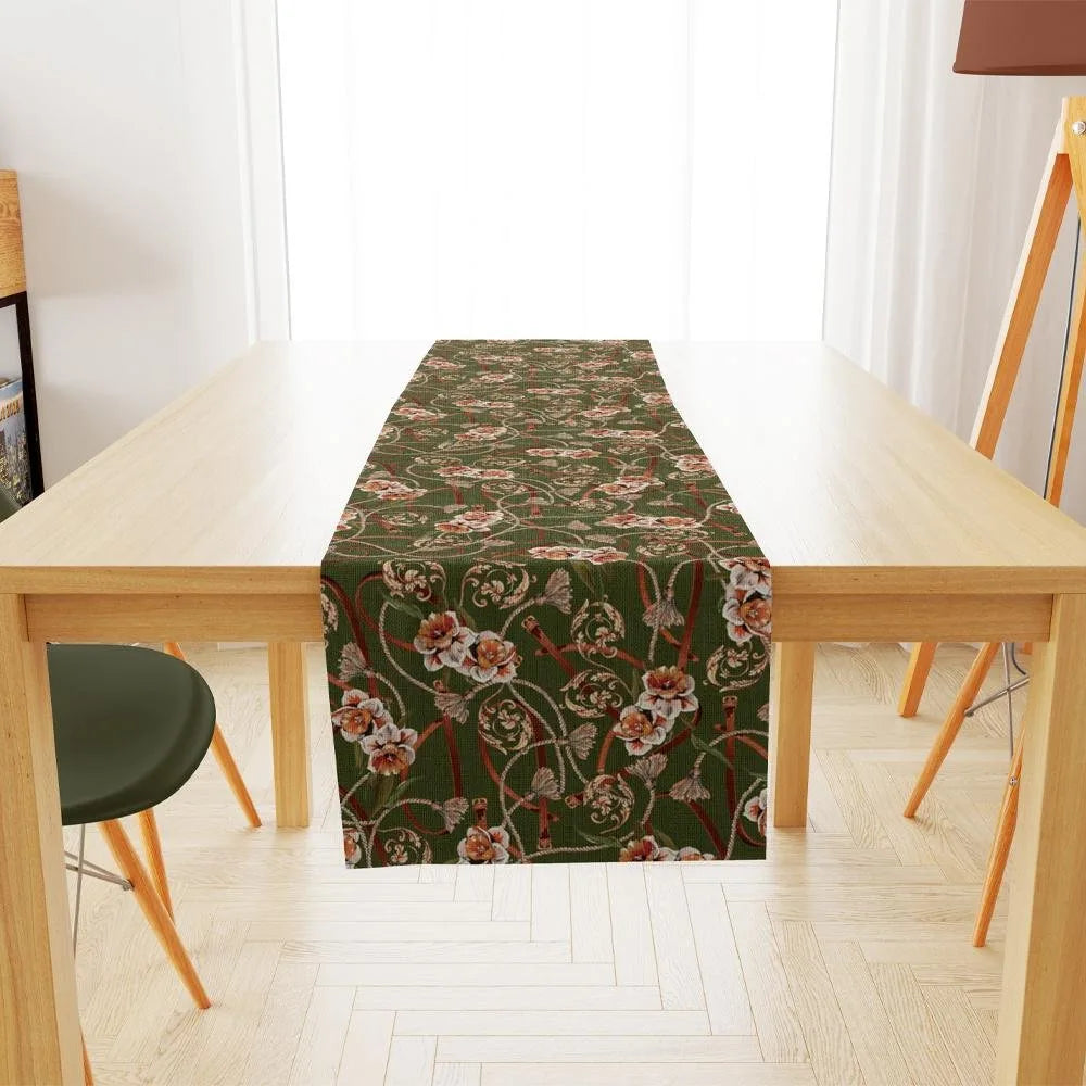 Green Daisy Runner 140x45CM