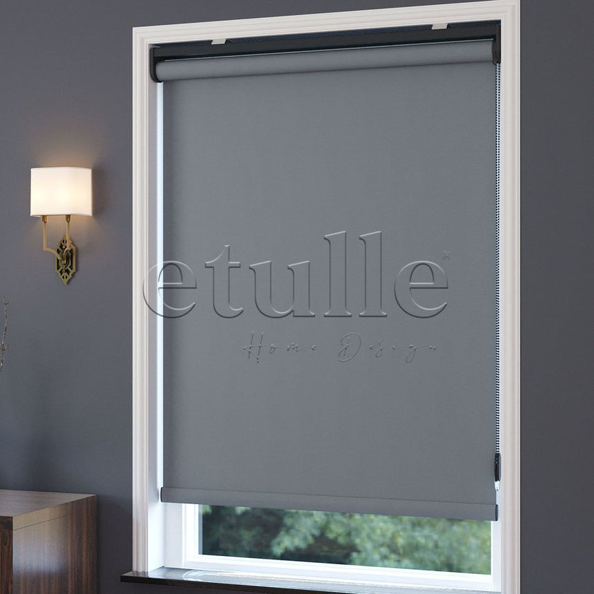 Gray Roller Blackout Blinds | xenia