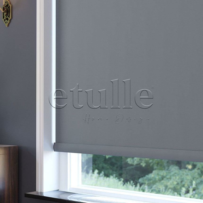 Gray Roller Blackout Blinds | xenia