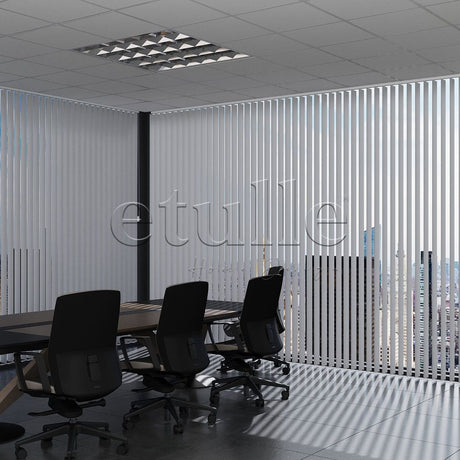 Gray Plain PVC Vertical Blinds