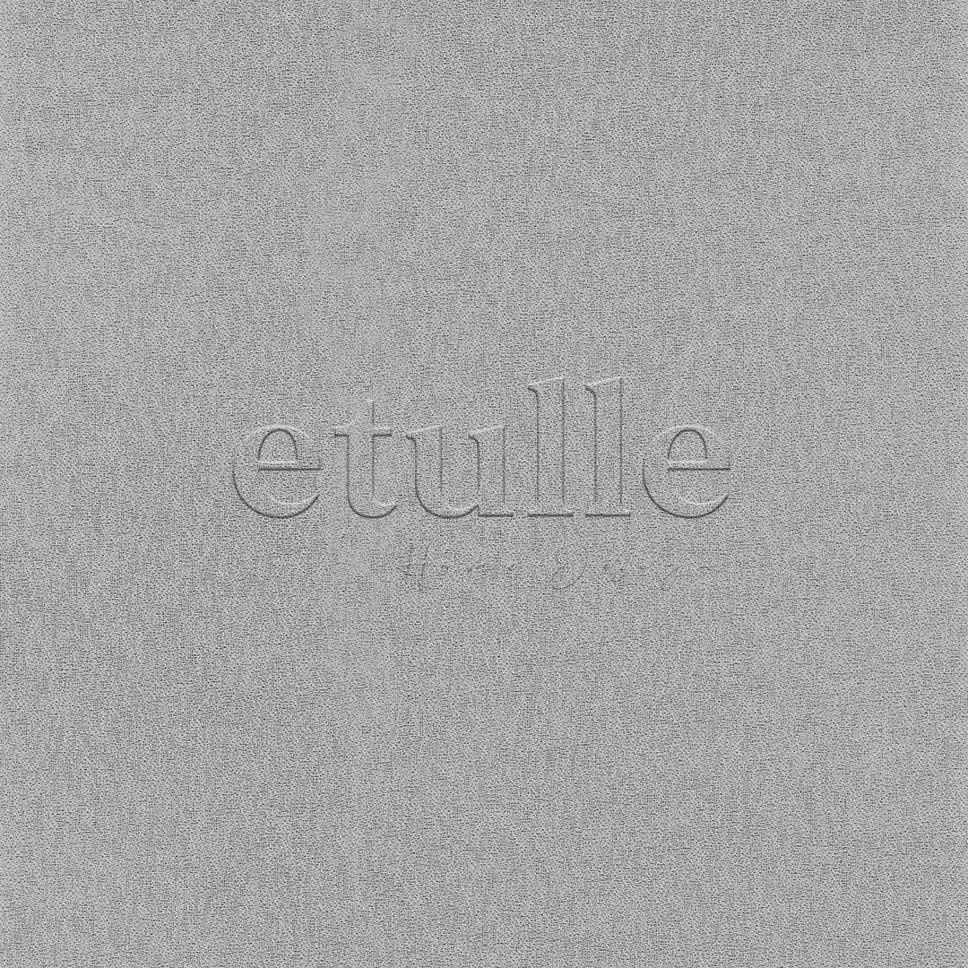 Gray Silk Crepe Frosted Tightly Woven Plain Tulle Curtain | Onetti