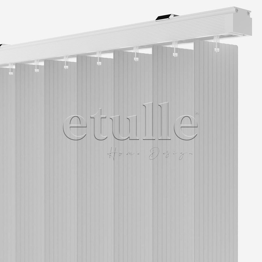 Gray Channel PVC Vertical Curtain