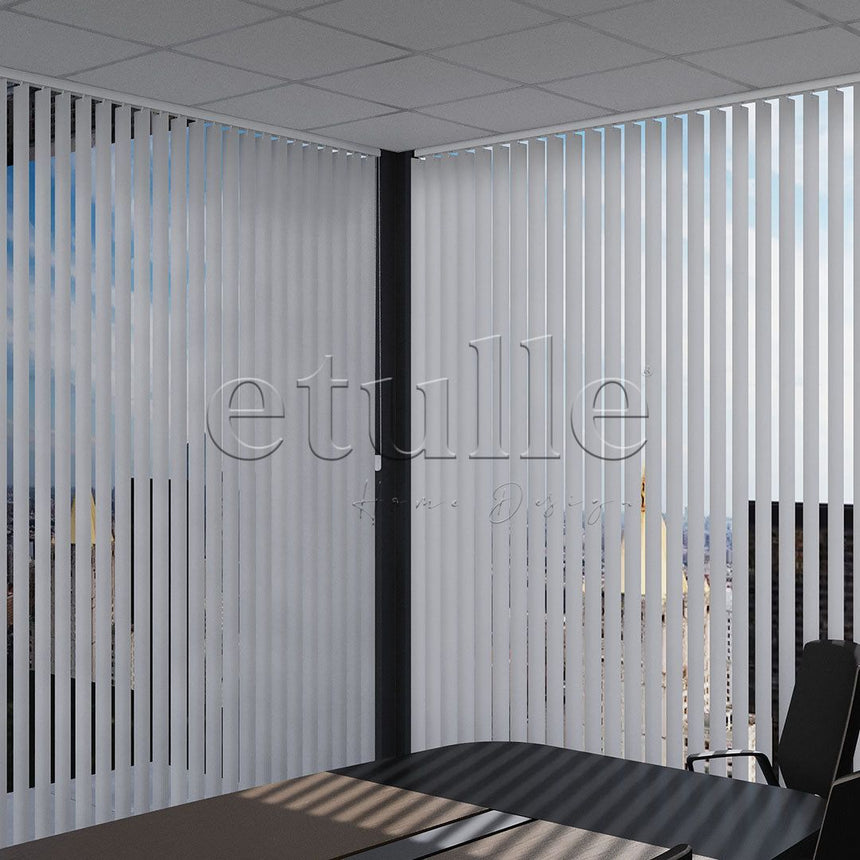 Gray Channel PVC Vertical Curtain