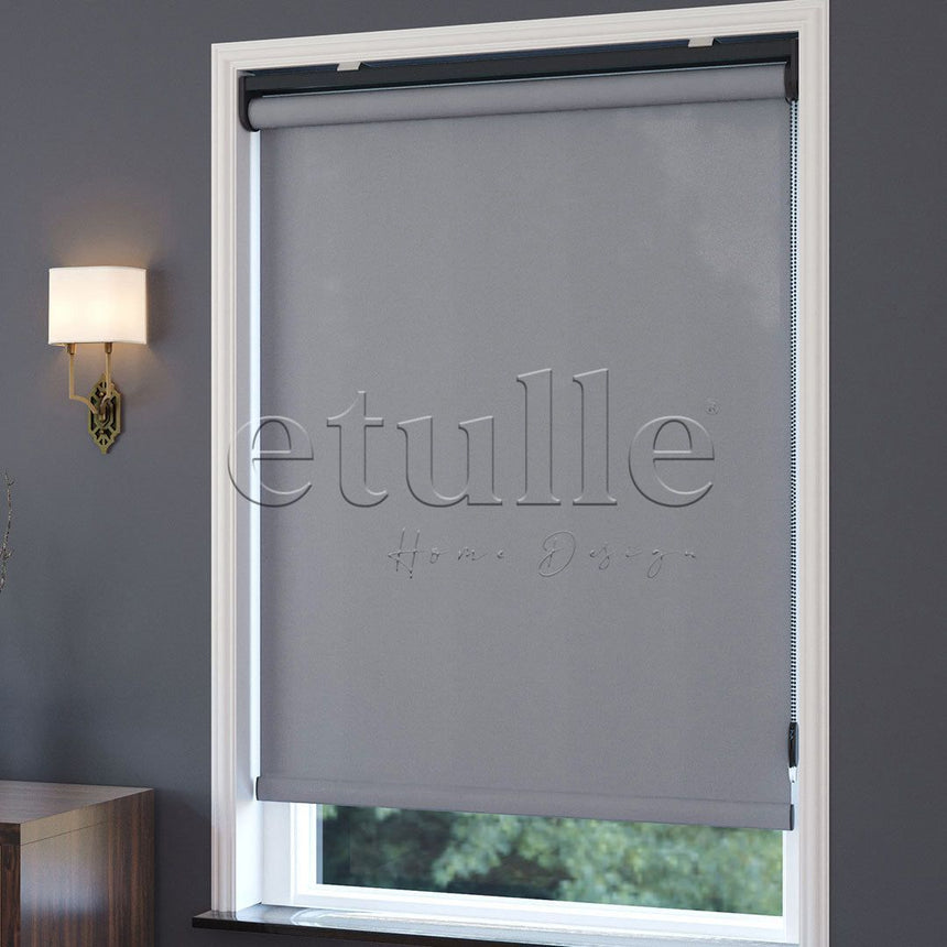 Grey Matte Roller Blinds | Luca