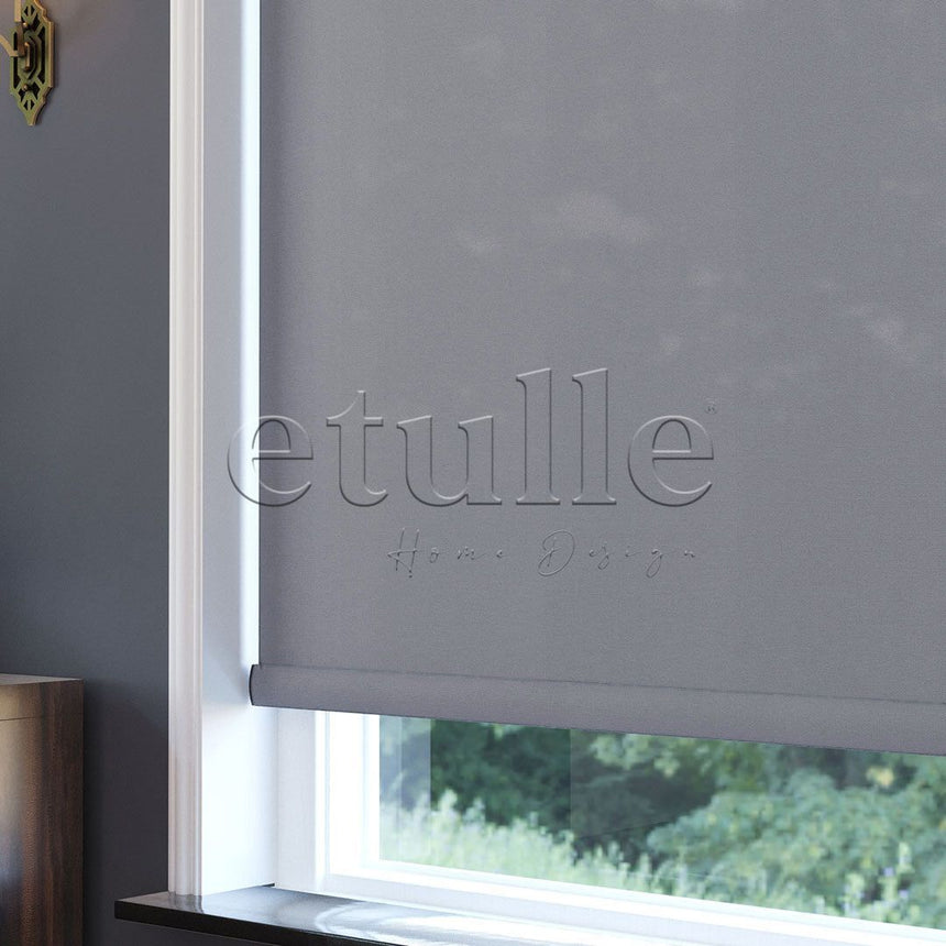 Grey Matte Roller Blinds | Luca