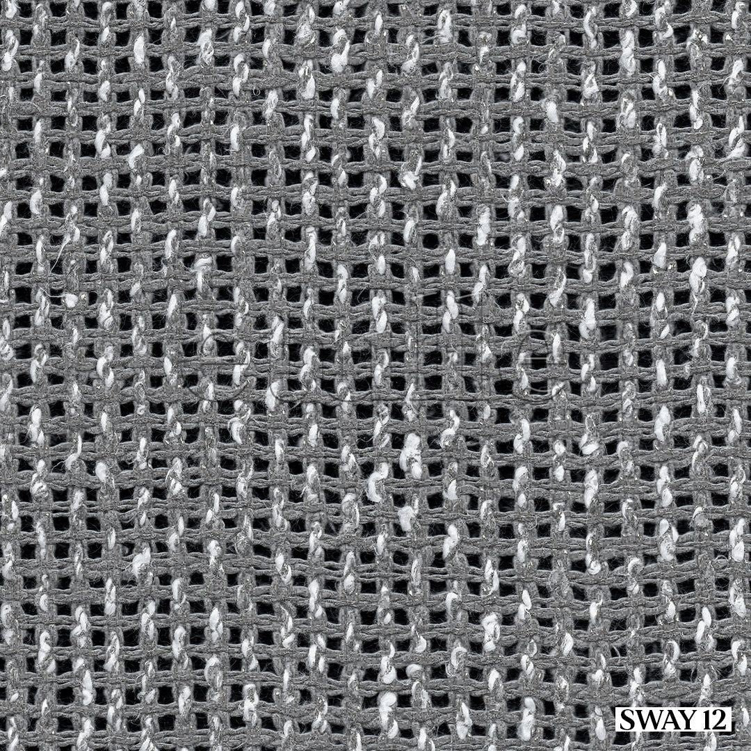Grey Modern Thick Woven Decorative Mesh Plain Tulle Curtain | Sway