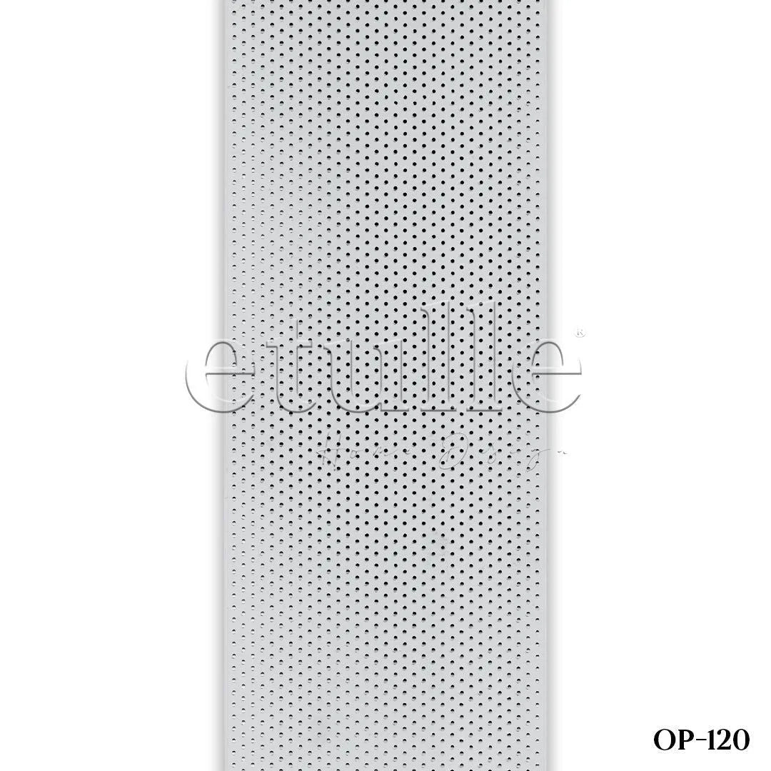 Gri Oval Perfore PVC Dikey Perde